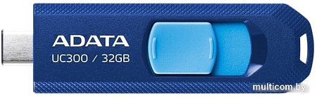 USB Flash ADATA UC300 32GB (синий/голубой)
