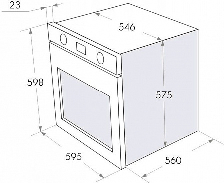 Духовой шкаф MAUNFELD MGOG 673W