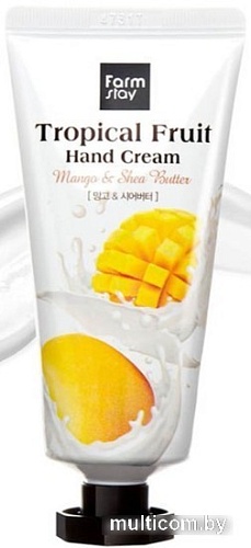 FarmStay Крем для рук Tropical Fruit Hand Cream Mango&Shea Butter 50 мл
