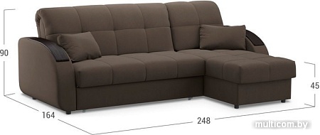 Угловой диван Moon Trade Рио 109 002920 (коричневый)