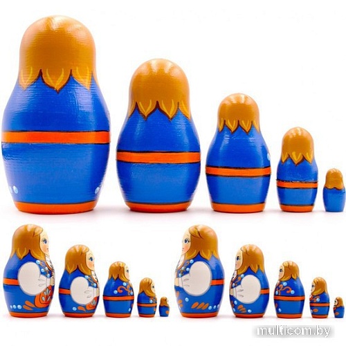 Развивающая игра Брестская Матрешка В народном норвежском костюме (набор 5 шт)