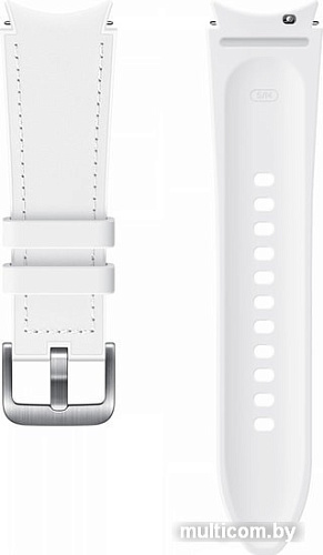 Ремешок Samsung Hybrid Leather для Samsung Galaxy Watch4 (20 мм, S/M, белый)