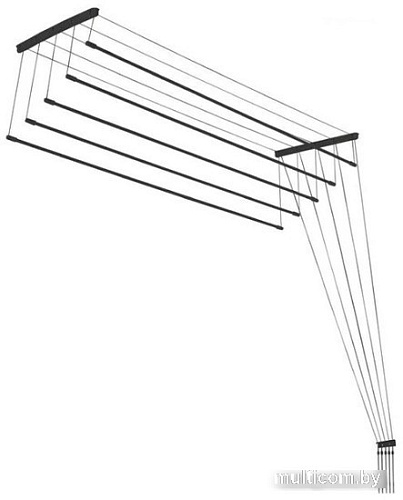 Сушилка для белья Comfort Alumin Group Потолочная 5 прутьев Black Style 170 см (алюминий)