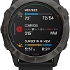 Умные часы Garmin Fenix 6X Pro Solar (титановый серый DLC/черный)
