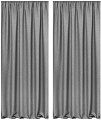 Комплект штор Amore Mio Блэкаут лен однотонный 102-02 150x270 90303 (серый)