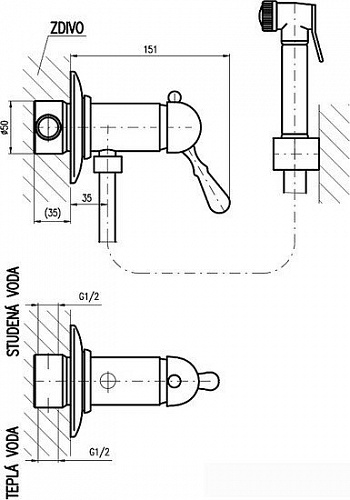 Смеситель Slezak RAV Labe L047SM