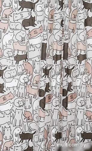 Шторка-занавеска для ванны Fora Peva Cats FOR-PV09