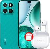 Смартфон HONOR X8c ABR-LX1 6GB/128GB международная версия (зеленый) и наушники HONOR Earbuds X6 по акции