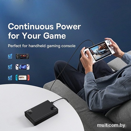 Внешний аккумулятор Baseus Adaman Digital Display Fast Charge Power Bank 140W 24000mAh (черный)