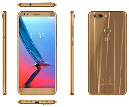 Смартфон ZTE Blade V9 (золотистый)