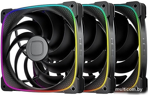 Комплект вентиляторов для корпуса Geometric Future Squama 2503-14 Triple Pack (черный)
