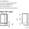 Душевая кабина Domani-Spa Delight 128 High 120x80 L (черный/тонированное)