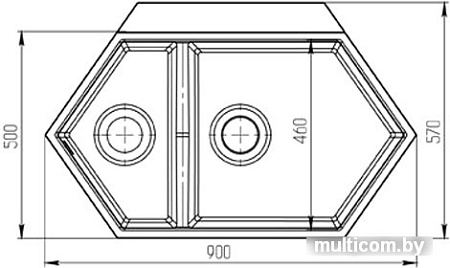Кухонная мойка KitKraken Creek Y-900M (серый)