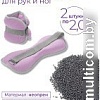 Комплект утяжелителей Indigo Фитнес SM-402 (2x2 кг, розовый)