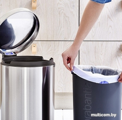 Brabantia Pedal Bin NewIcon 20 л (стальной матовый)