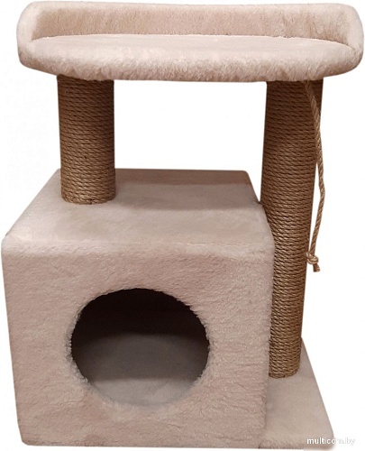 Комплекс Bast С овальной полкой 55к (джут, бежевый)