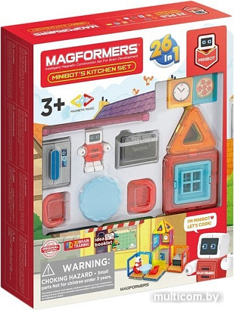 Конструктор Magformers 705010 Minibot's Kitchen Set