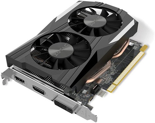 Видеокарта ZOTAC GeForce GTX 1050 Ti OC 4GB GDDR5 [ZT-P10510B-10L]