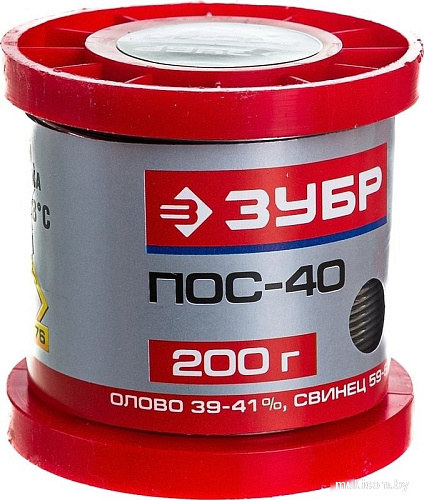 Припой Зубр ПОС-40 55451-200-10
