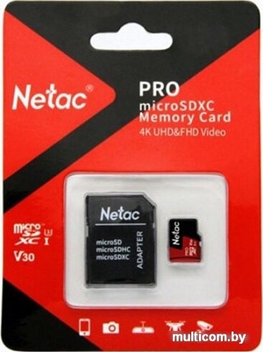 Карта памяти Netac P500 Extreme Pro 32GB NT02P500PRO-032G-R (с адаптером)