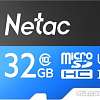 Карта памяти Netac P500 Standard 32GB NT02P500STN-032G-R + адаптер