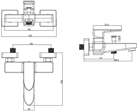 Смеситель Omnires Siena SN7330