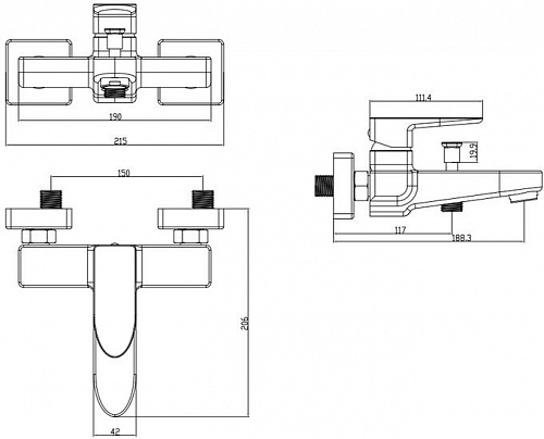 Смеситель Omnires Siena SN7330