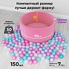 Сухой бассейн Romana Easy ДМФ-МК-02.53.03 (розовый, 150 шариков ассорти с розовым)