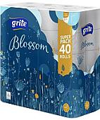 Туалетная бумага Grite Blossom трехслойная (40 рулонов)