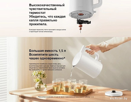 Электрический чайник Xiaomi Electric Kettle 2 Lite MJDSH06-A (евровилка)