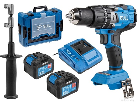Ударная дрель-шуруповерт Bull SR 1805 Xcase XLTpro 1329883 (с 2-мя АКБ, кейс)