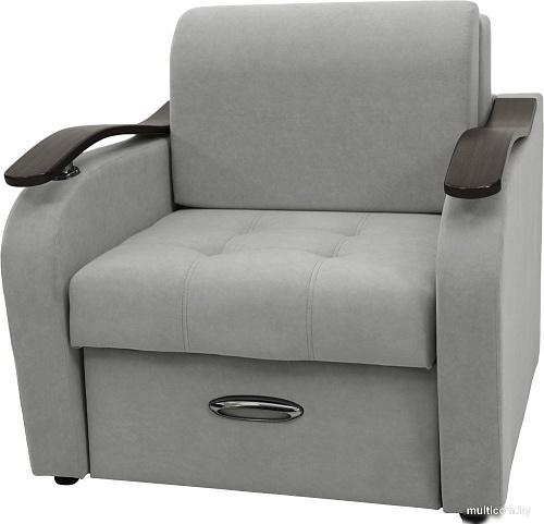 Кресло Сириус Лидер-2 ППУ 95x110 (Eva 08 велюр светло-серый)