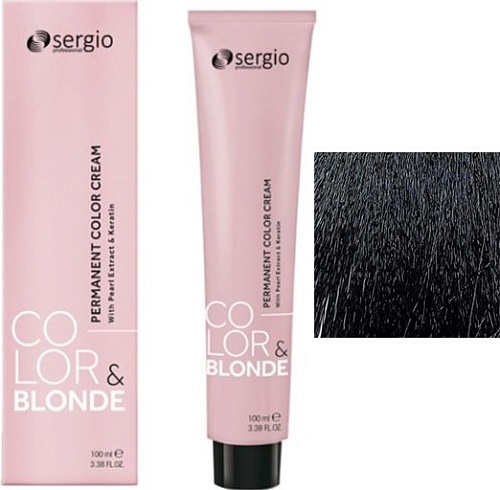 Крем-краска для волос Sergio Professional Color&Blonde 1 черный