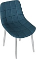 Стул Трия Boston (белый муар/велюр V006 бирюзовый)