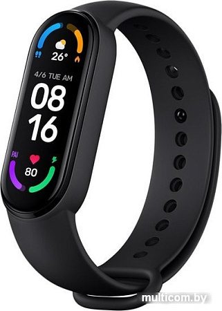 Ремешок Xiaomi для Mi Smart Band 6 (черный/оранжевый/синий)