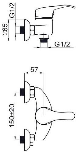Смеситель Rubineta P-12 Star P20002