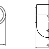 Держатель душевой лейки Rubineta Fix 623003