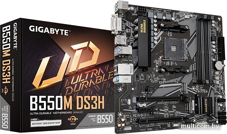 Материнская плата Gigabyte B550M DS3H (rev. 1.7)