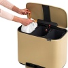 Brabantia Bo Pedal Bin 3 x 11л (минерально-золотой)