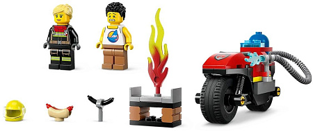 Конструктор LEGO City 60410 Пожарный мотоцикл