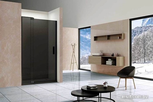 Душевая дверь Vincea Extra VDP-1E8090CGB (черный/тонированное)