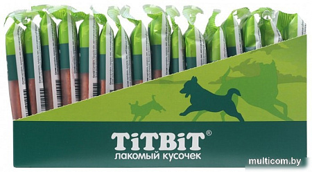 Лакомство для собак TiTBiT Dental+ Палочка с телятиной для собак маленьких пород (16 шт)