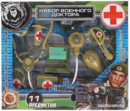 Игровой набор доктора терапевта Играем вместе Военный 2004U064-R