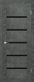 Юркас Stark ST8 ДО 60x200 (бетон темный/lacobel черный лак)