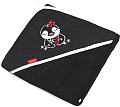 Полотенце с капюшоном BabyOno 343/02 (85x85, черный)
