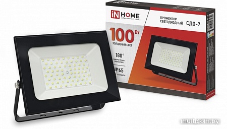 Уличный прожектор In Home СДО-7 100 Вт (черный)