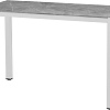 Стол Millwood Сеул керамогранит 120x60x75 (бетон клифф/металл белый)