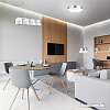 Подвесная люстра TK Lighting Hilton Silver 4177