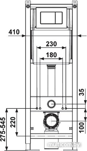 Инсталляция для унитаза Berges Wasserhaus Atom 040333 (белый)