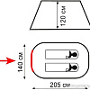 Треккинговая палатка Totem Totem Pop Up 2 (V2)